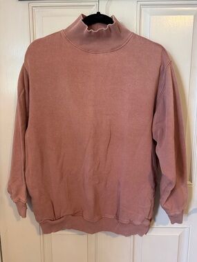 Aerie Mock Neck Sweater - Dusty Rose